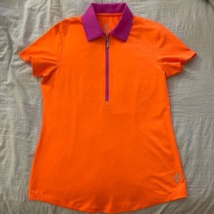 Jofit short sleeve zipper polo size small